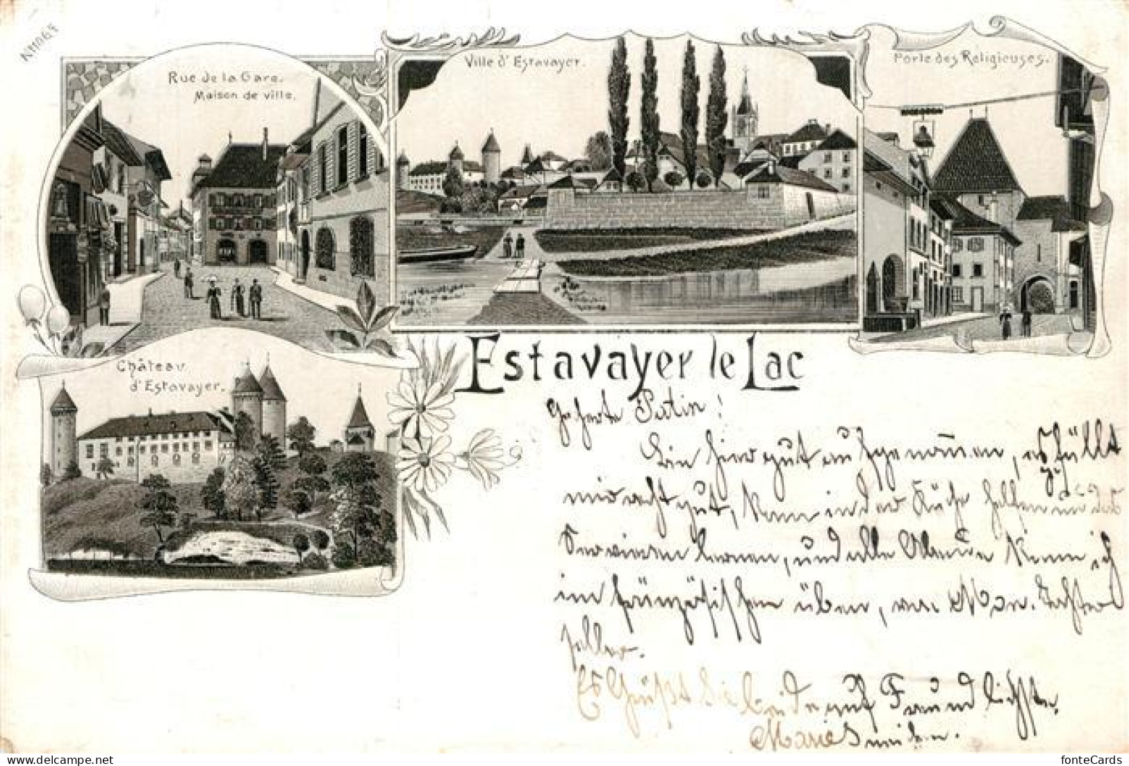 13559891 Estavayer-le-Lac Rue De La Gare Ville D’Estavayer Perle Des Religiouses - Autres & Non Classés
