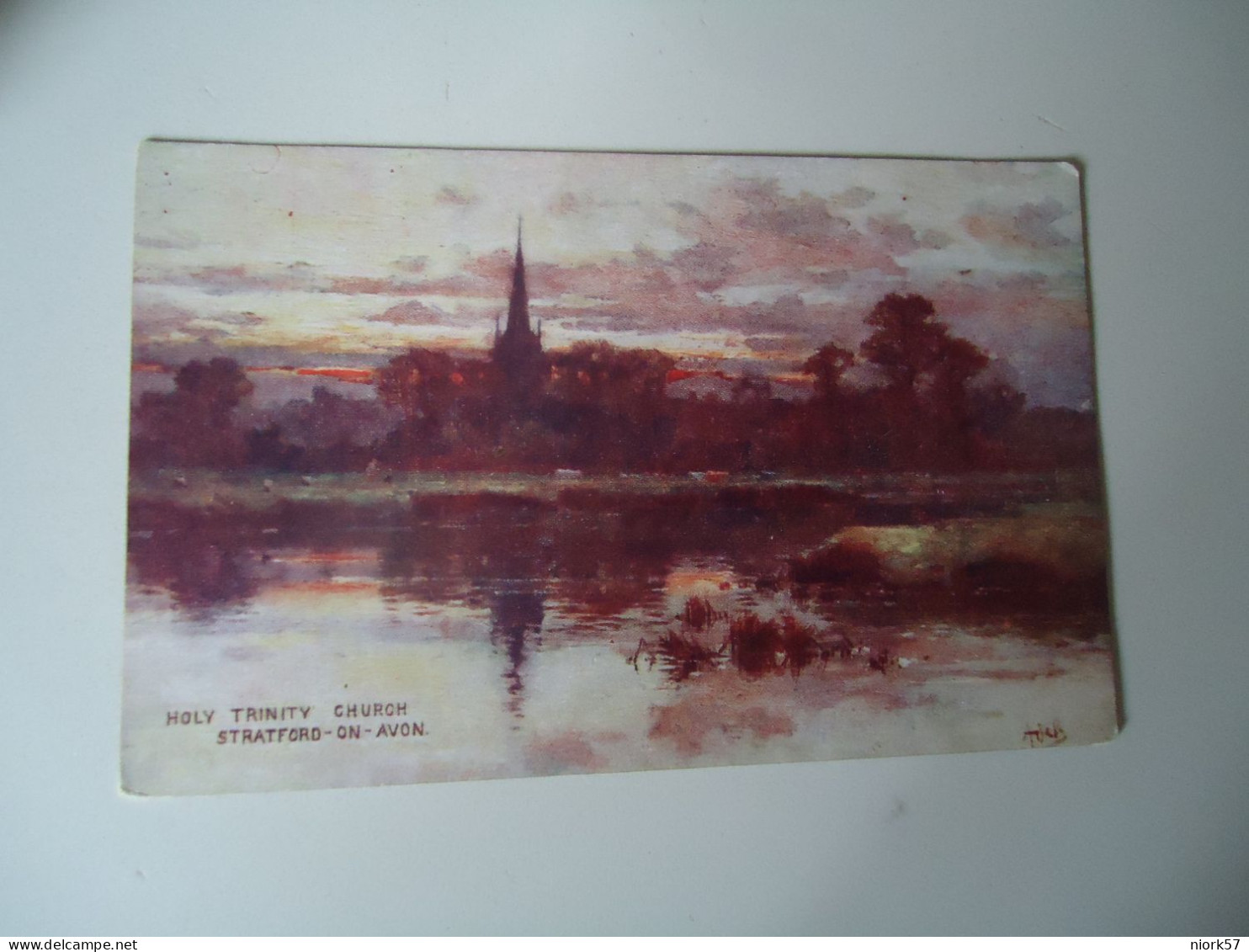 UNITED KINGDOM   POSTCARDS  HOLY TRINITY CHURCH STRATFORD -ON -AVON  PAINTINGS      FOR MORE PURCHASES 10% DISCOUNT - Andere & Zonder Classificatie