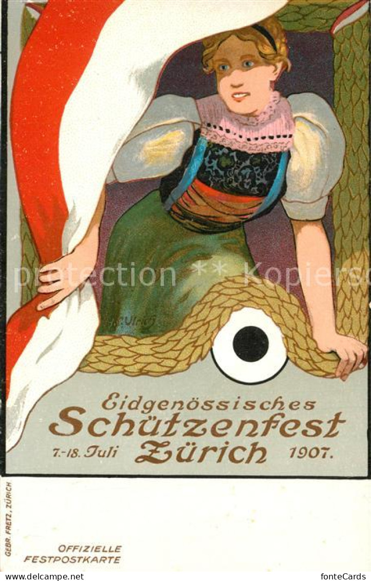 13559860 Zuerich ZH Eidgen Schuetzenfest 1907 Zuerich ZH - Autres & Non Classés