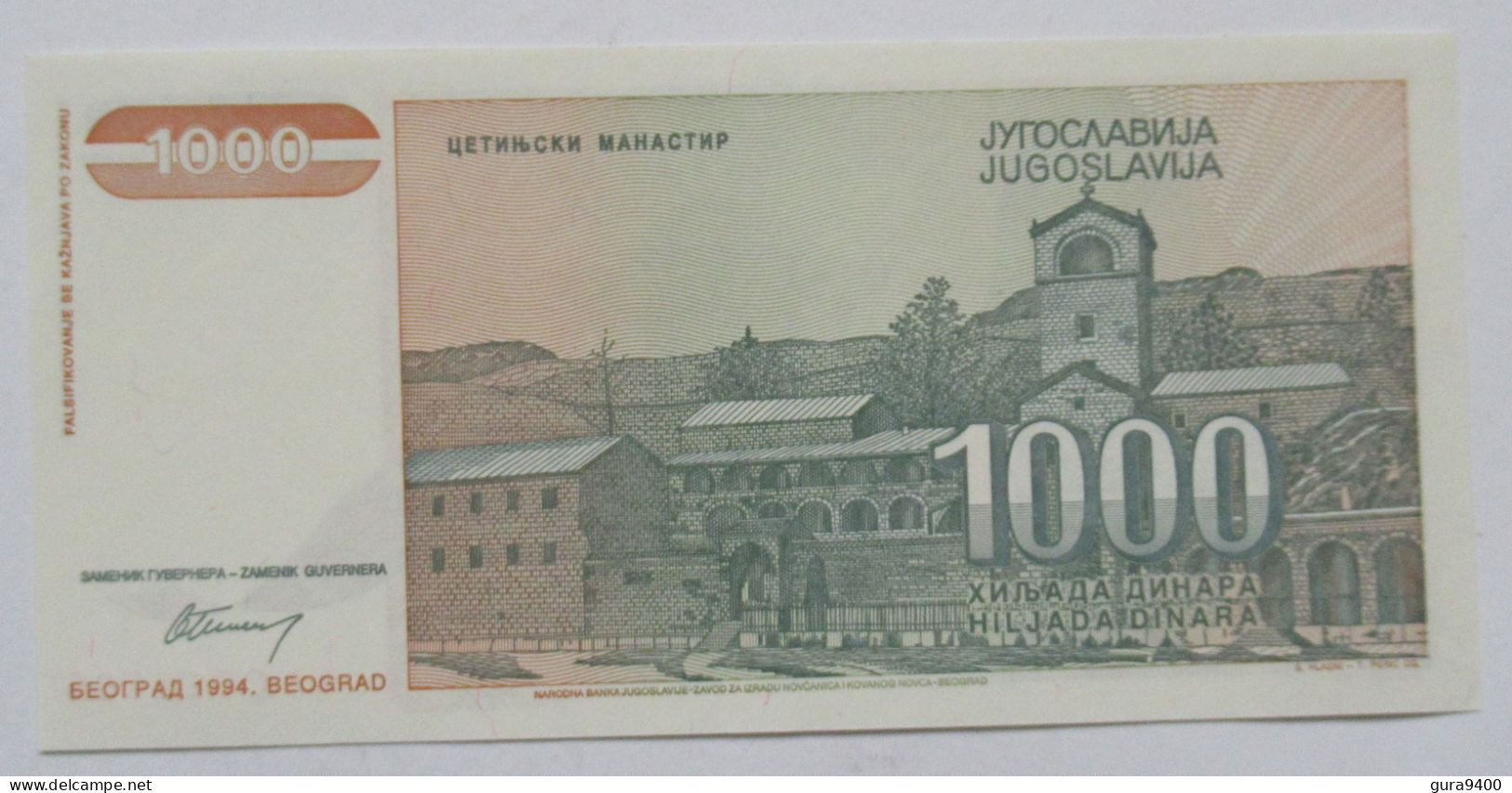 Joegoslavie 1.000 Dinara 1994 - Yugoslavia