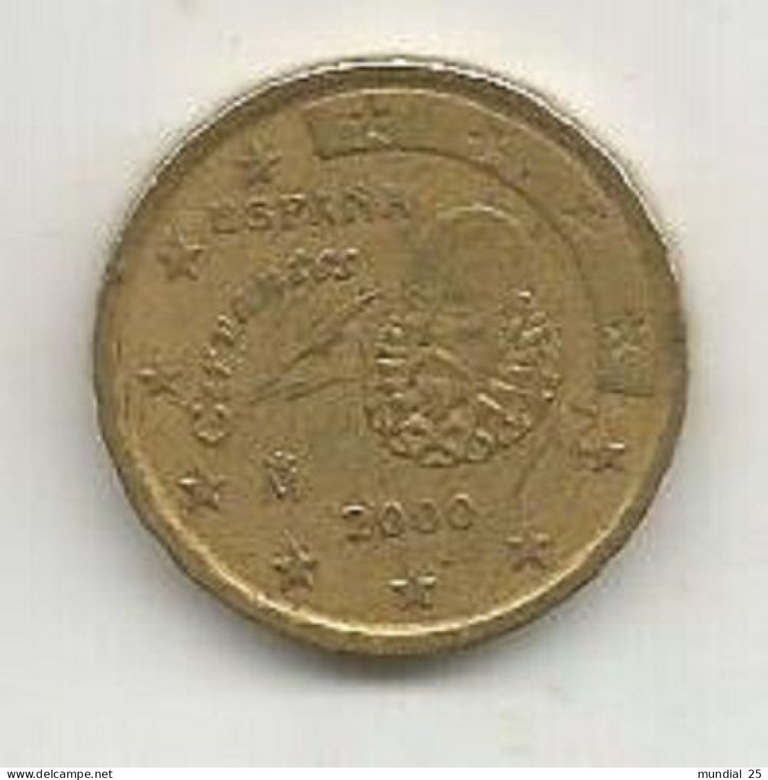 SPAIN 10 EURO CENT 2000 M - Spagna