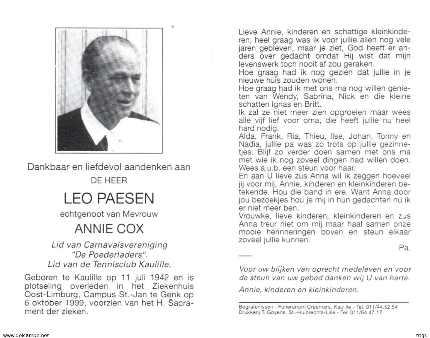 Leo Paesen (1942-1999) - Devotion Images