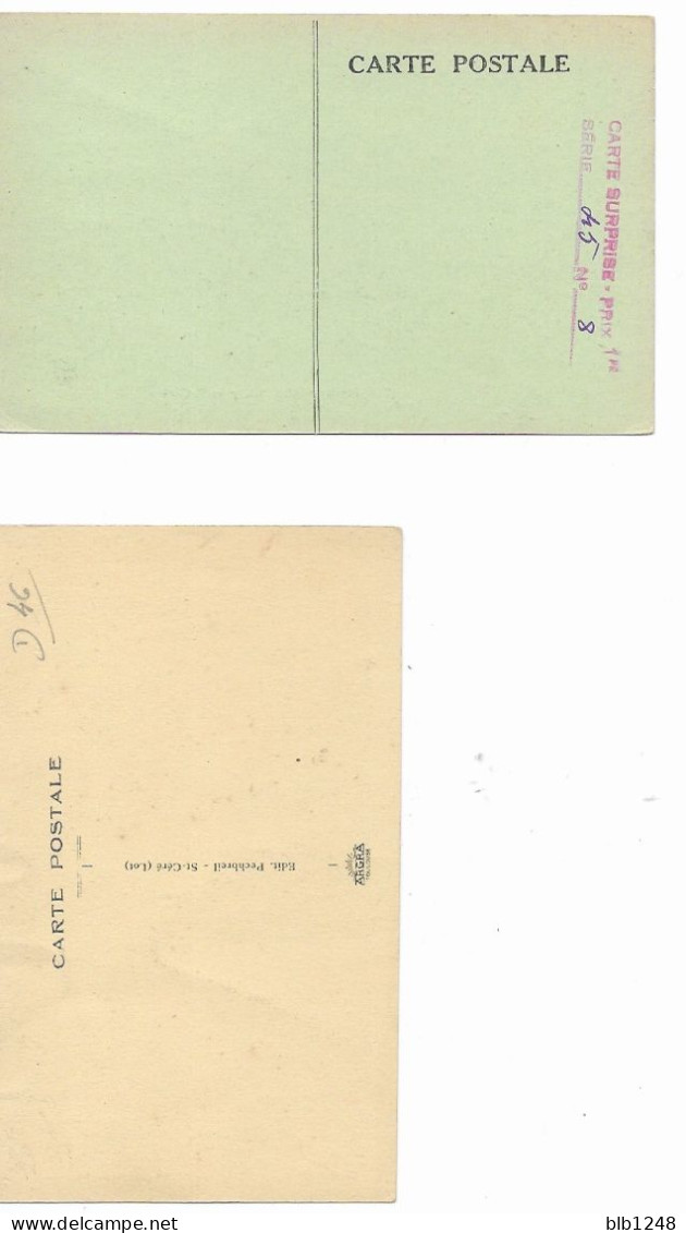 46 LOT Lot De 2 CPA St Cere Maison Louis XIII Chateau Du Montal - Saint-Céré