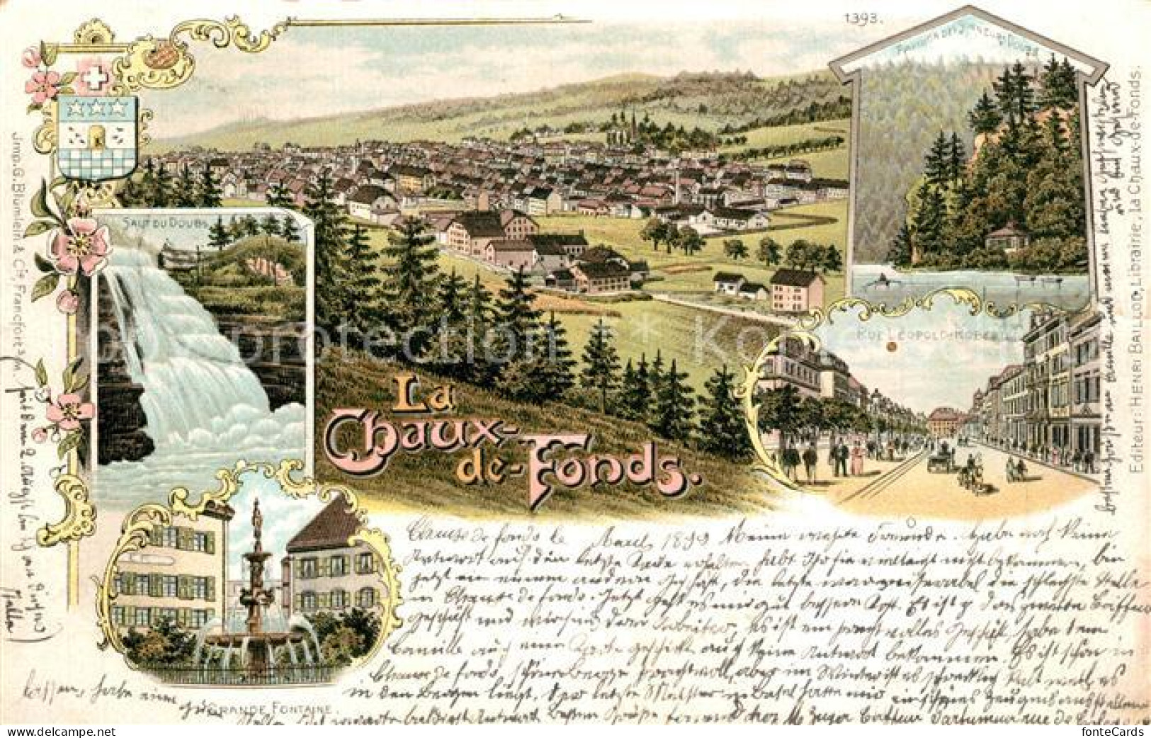 13558984 La Chaux-de-Fonds Saut Du Doubs Rue Leopold Robert Pavillon Des Sonneur - Autres & Non Classés