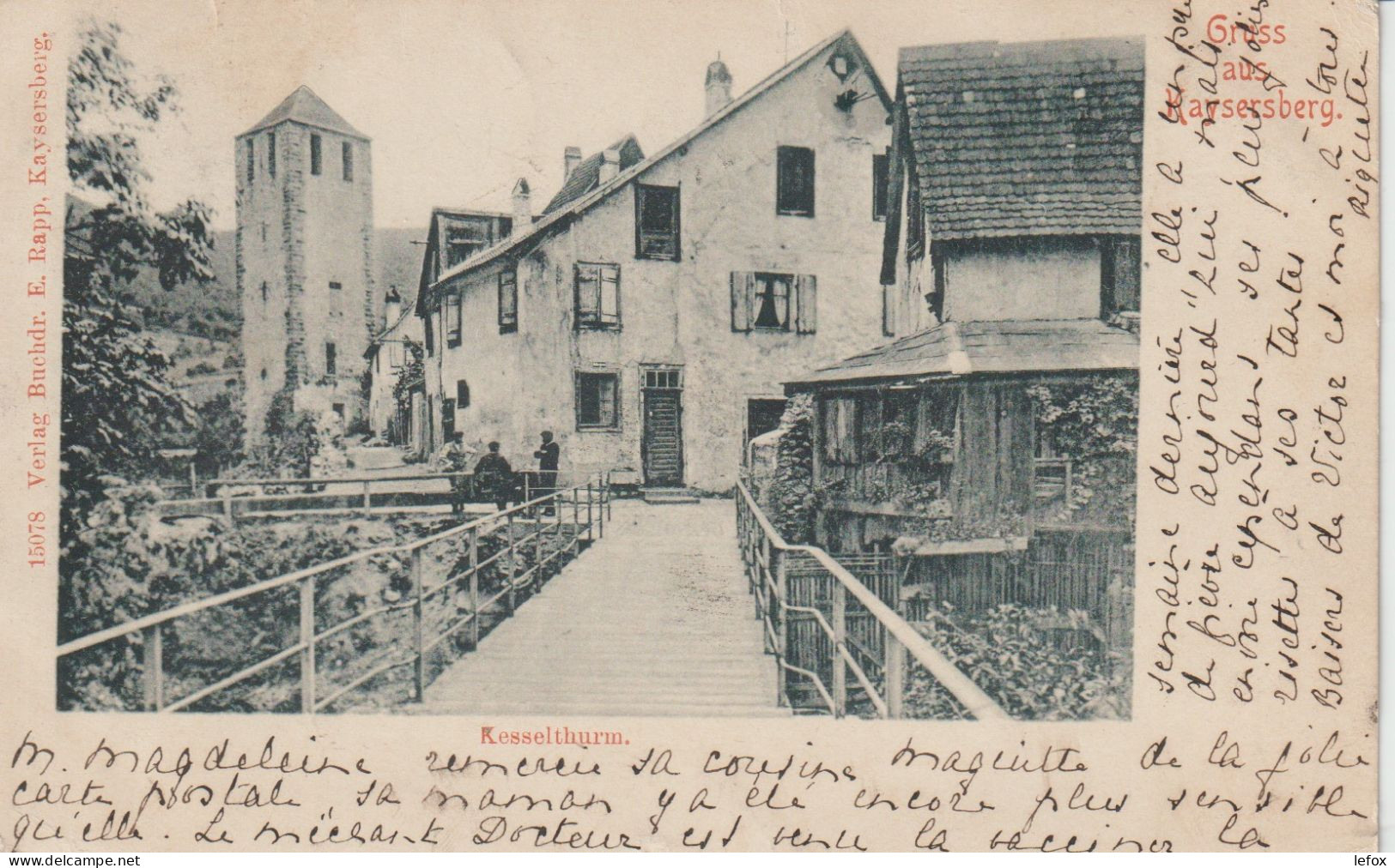 KAYSERBERG RESSELTHURM EN 1905 - Kaysersberg