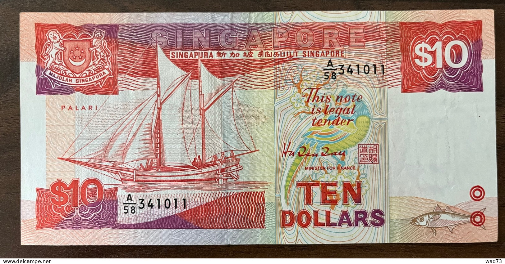 10 Dollars 1988, P.20 F / TTB - Singapour