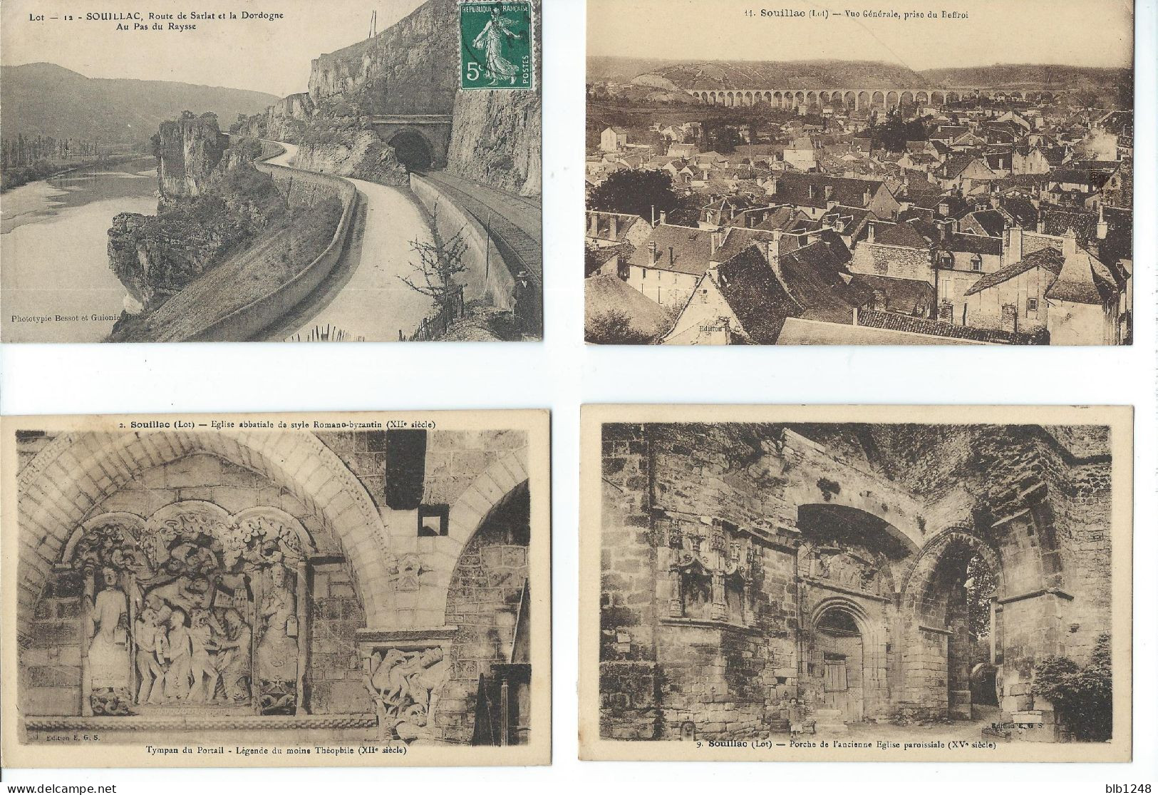 46 LOT Lot De 8 CPA De Souillac - 5 - 99 Cartes