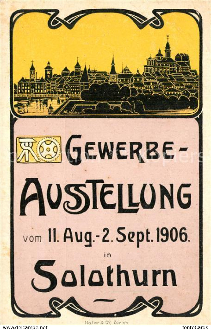 13558832 Solothurn Gewerbeausstellung 1906 Solothurn - Autres & Non Classés