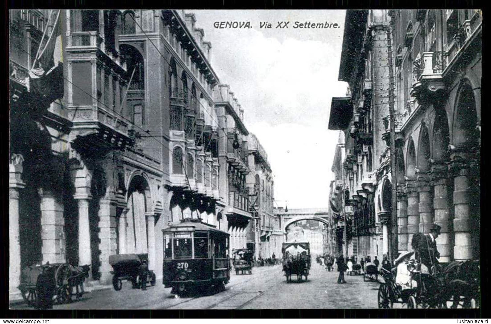 GENOVA - Via XX Settembre. (  Ediz. E Fotografie T. Dell' Avo Nº 229)   Carte Postale - Genova (Genua)