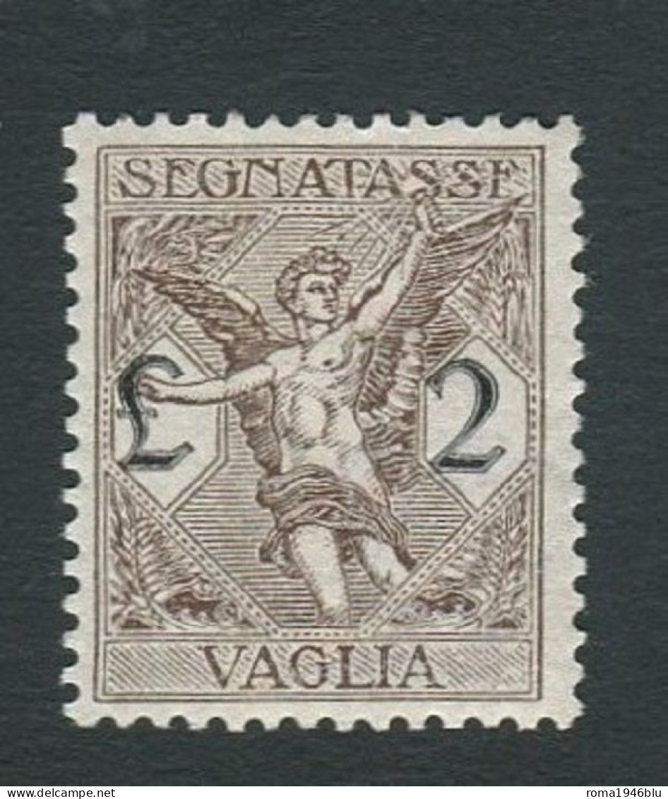 REGNO 1924 SEGNATASSE PER VAGLIA 2 L. ** MNH CENTRATO - Impuestos Por Ordenes De Pago