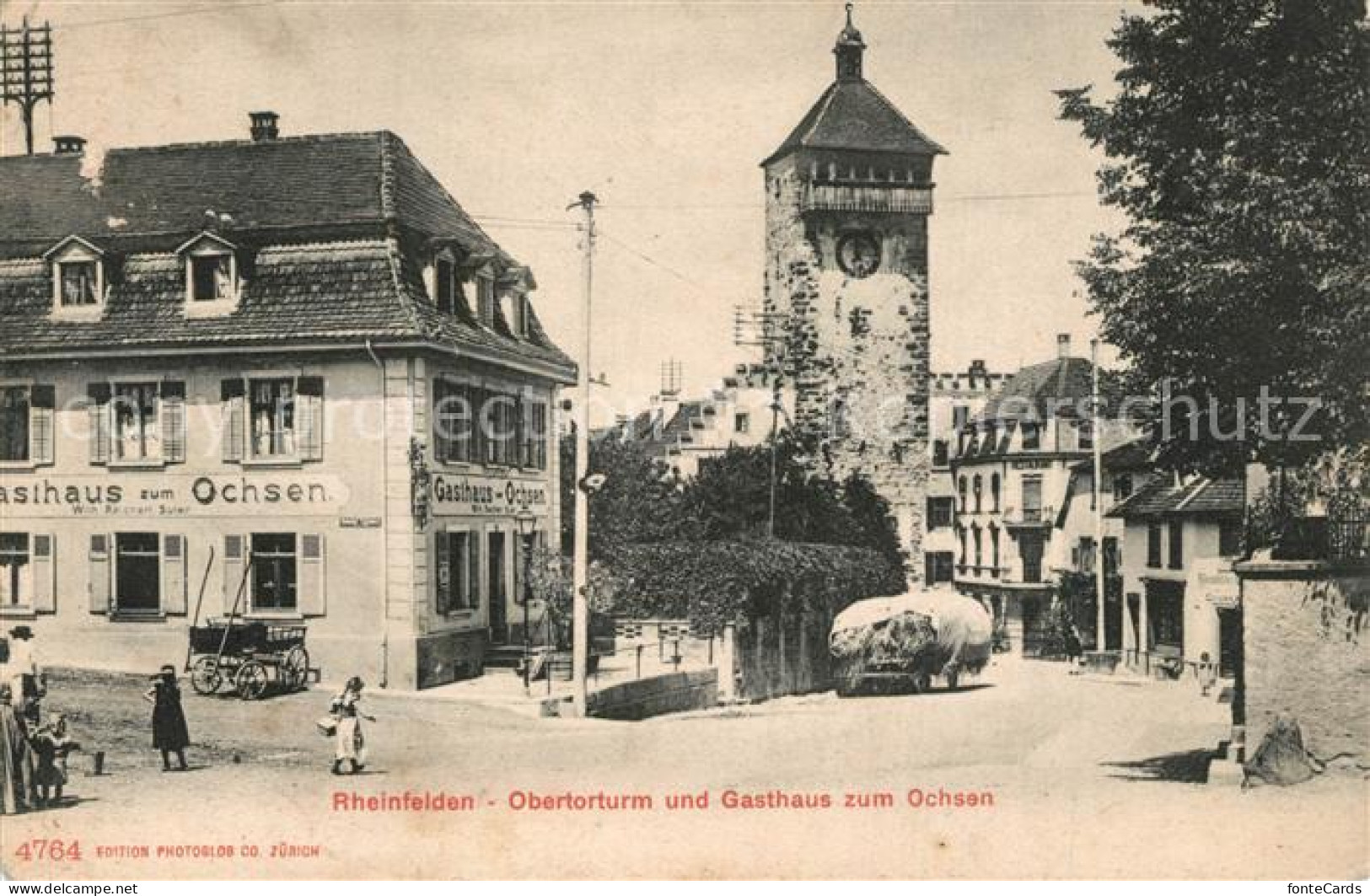 13558711 Rheinfelden AG Obertorturm Und Gasthaus Zum Ochsen Rheinfelden AG - Autres & Non Classés