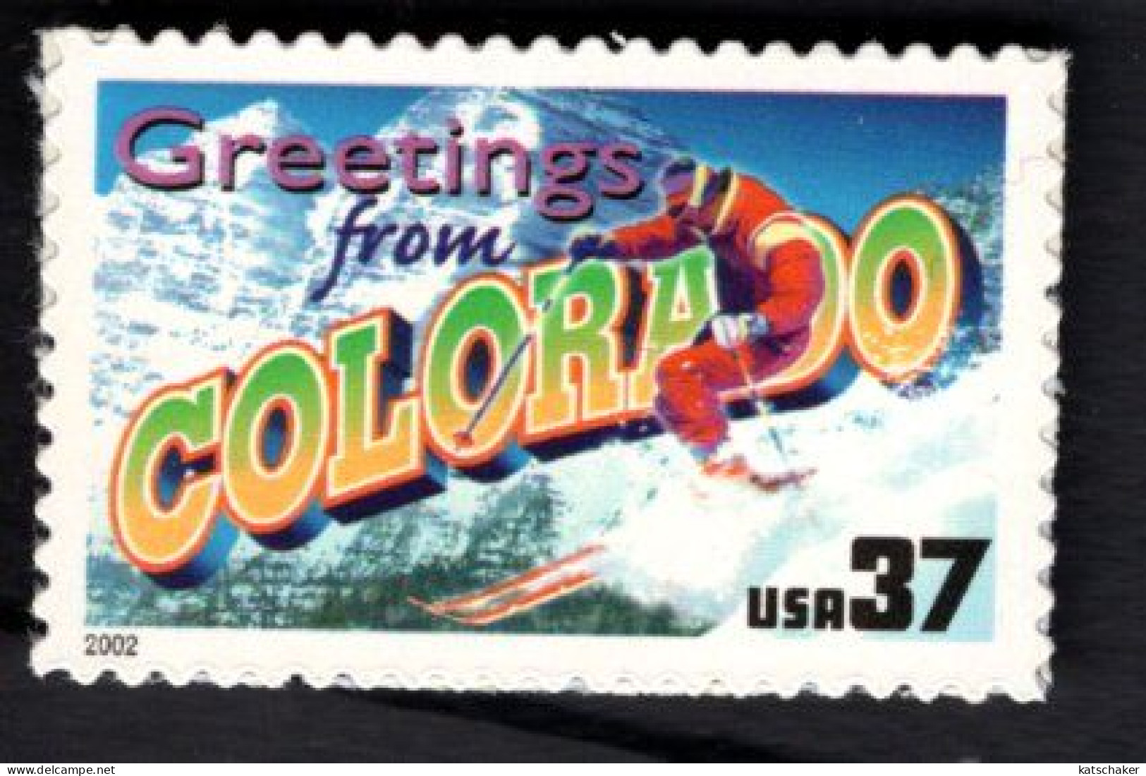 2017228775  2002  SCOTT 3701 (XX) POSTFRIS MINT NEVER HINGED - GREETINGS FROM AMERICA - COLORADO - Unused Stamps