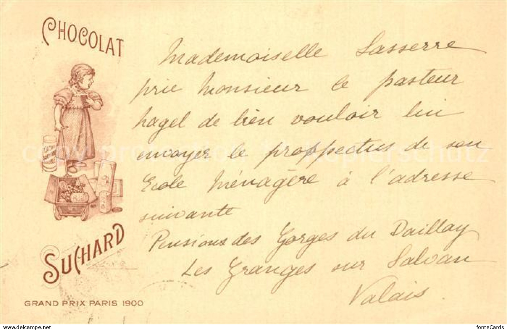 13558651 Neuchatel NE Grand Prix Paris 1900 Chocolat Suchard Neuchatel NE - Andere & Zonder Classificatie