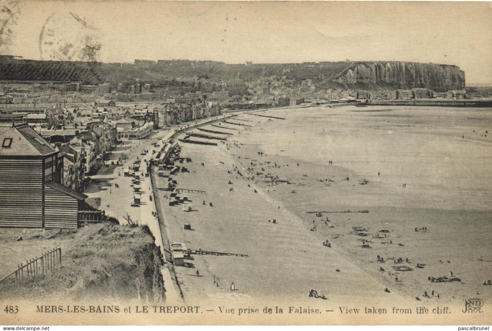 MERS LES BAINS - LE TREPORT - VUE PRISE DE LA FALAISE - Mers Les Bains