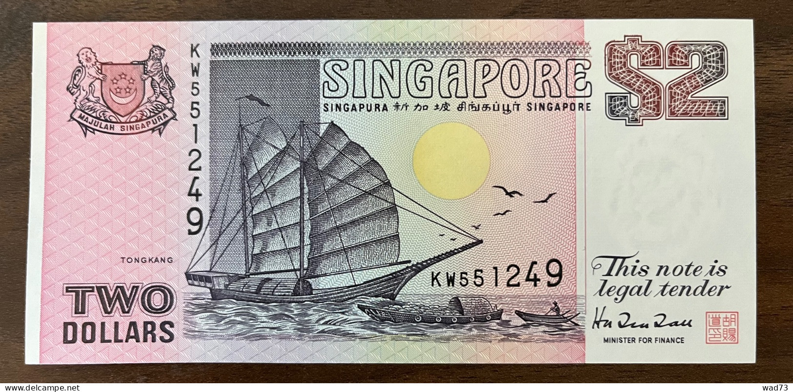 2 Dollars 1992,  P.28 UNC / NEUF - Singapur