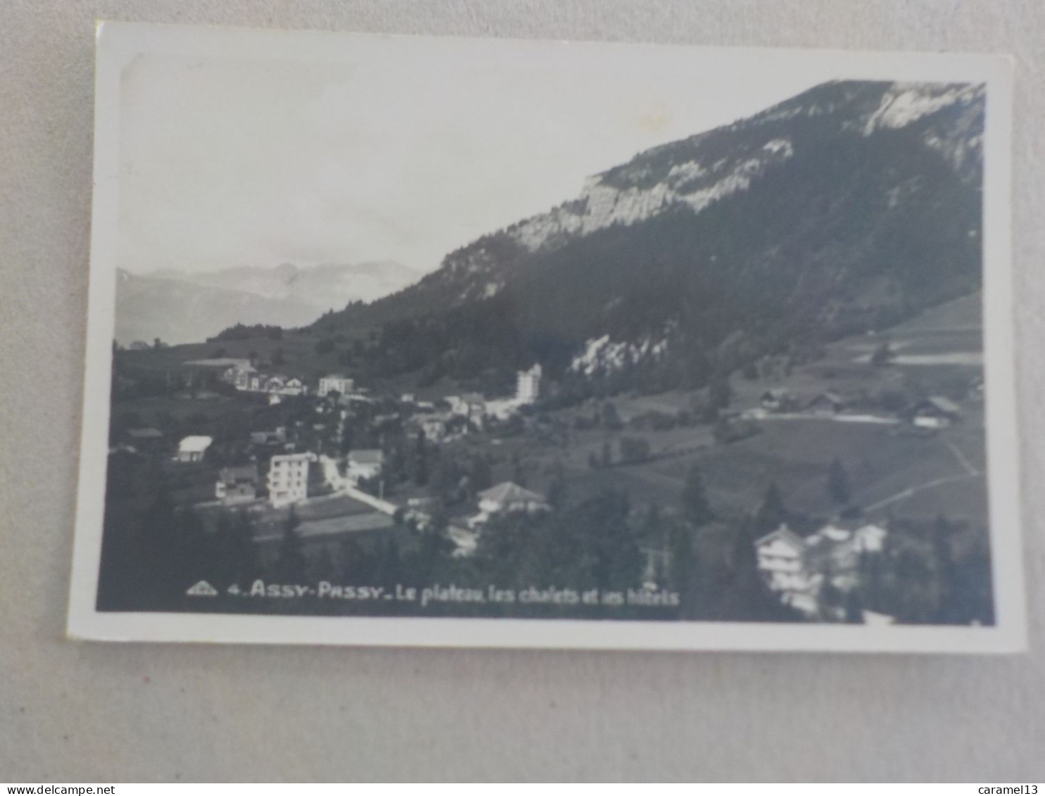 CPSM -  AU PLUS RAPIDE - ASSY PASSY - LE PLATEAU LES CHALETS ET LES HOTELS    -   VOYAGEE NON TIMBREE  - FORMAT CPA - Passy