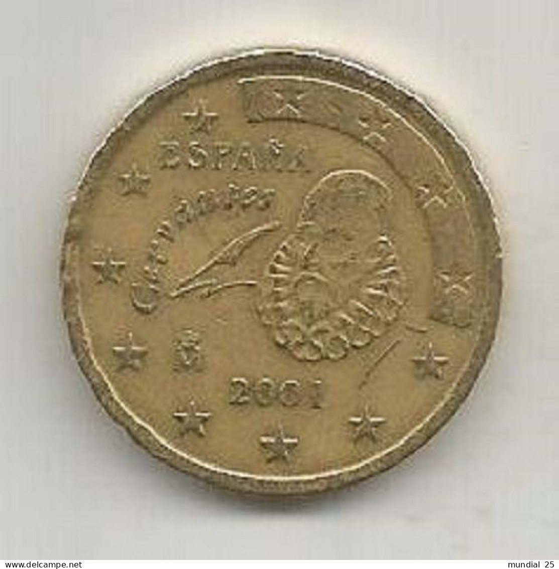 SPAIN 50 EURO CENT 2001 M - Spagna