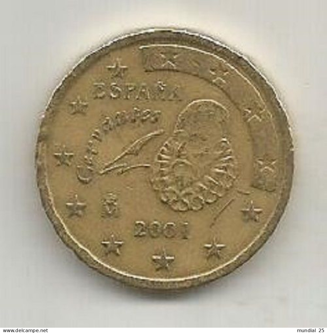 SPAIN 50 EURO CENT 2001 M - Spain