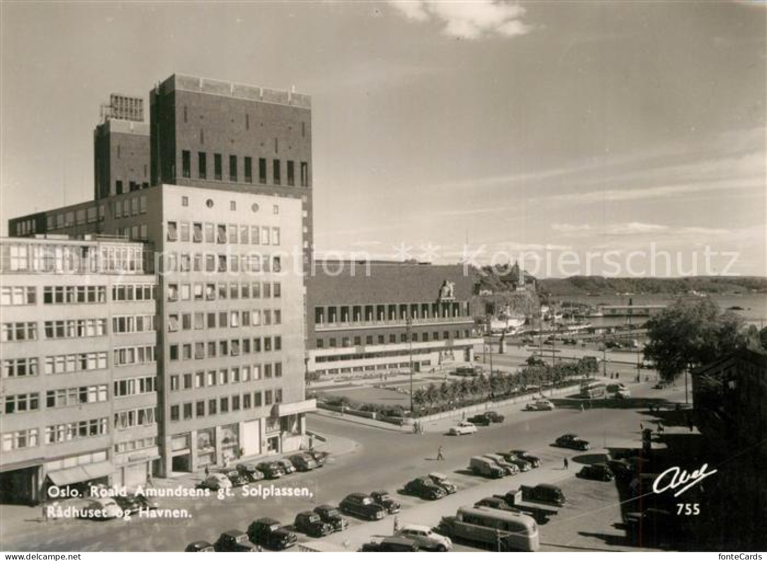 13504250 Oslo Norwegen Roald Amundsens Solplassen Radhuset Havnen Oslo Norwegen - Norvège