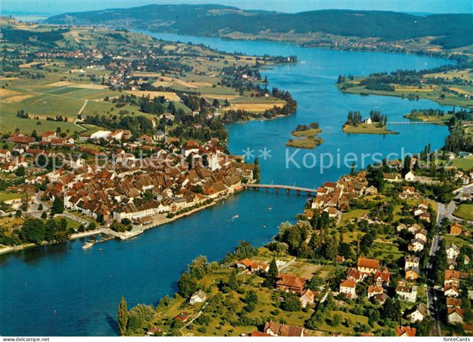 13493068 Stein Rhein Fliegeraufnahme Mit Untersee Stein Rhein - Sonstige & Ohne Zuordnung