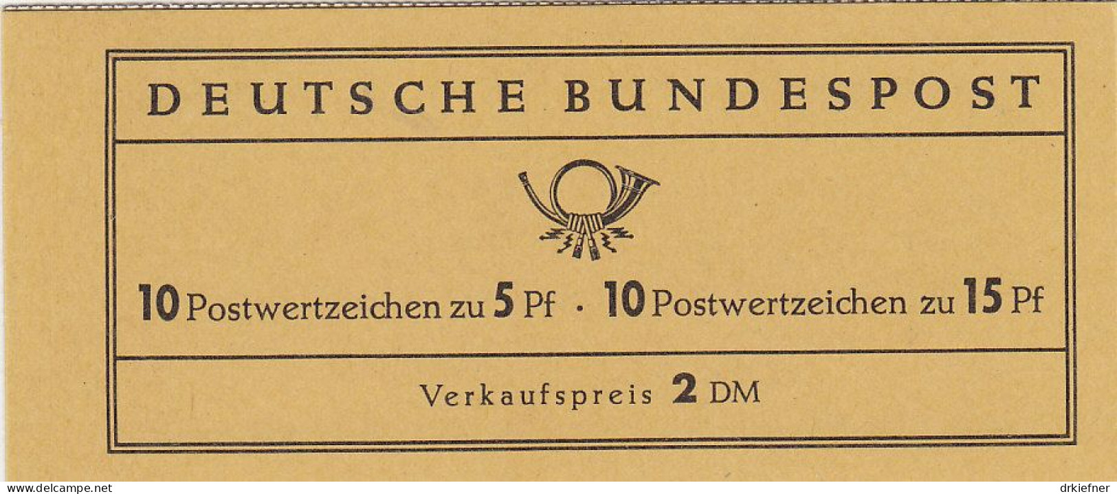BRD  Heftchenblatt 12 A RLV IV + 13 I Aus Markenheftchen 8, Postfrisch **, Bedeutende Deutsche: Albertus, Luther 1963 - 1951-1970