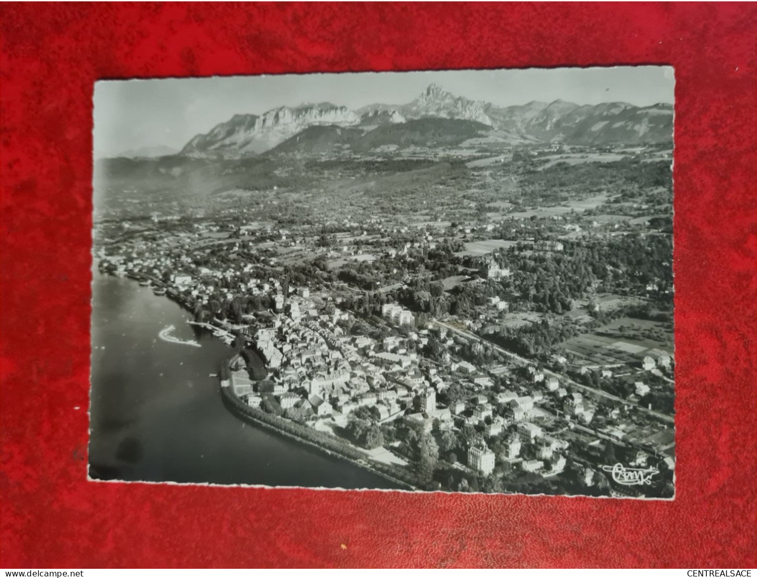 Carte EVIAN LES BAINS VUE PANORAMIQUE AERIENNE LA DENT OCHE ET LES MEMISES - Evian-les-Bains