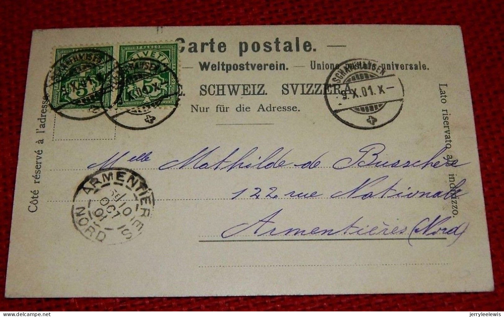 SWITZERLAND - SUISSE -  SCHAFFHAUSER -  Bundes Feier 1501-1901 - Autres & Non Classés