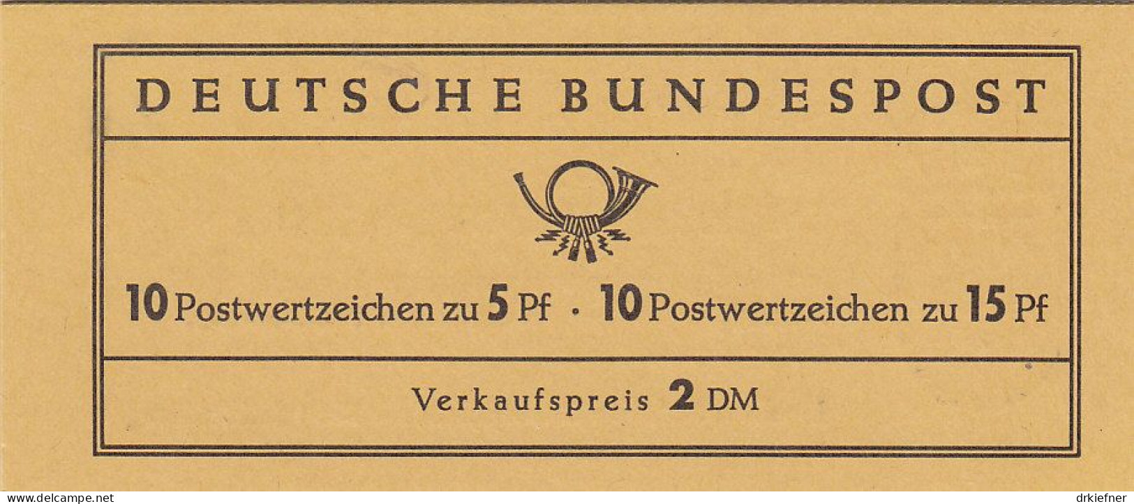 BRD Heftchenblatt 12 B RLV II A + 15 RLV I Ex Markenheftchen 10 Postfrisch **, Bedeutende Deutsche: Albertus, Tegel 1965 - 1951-1970