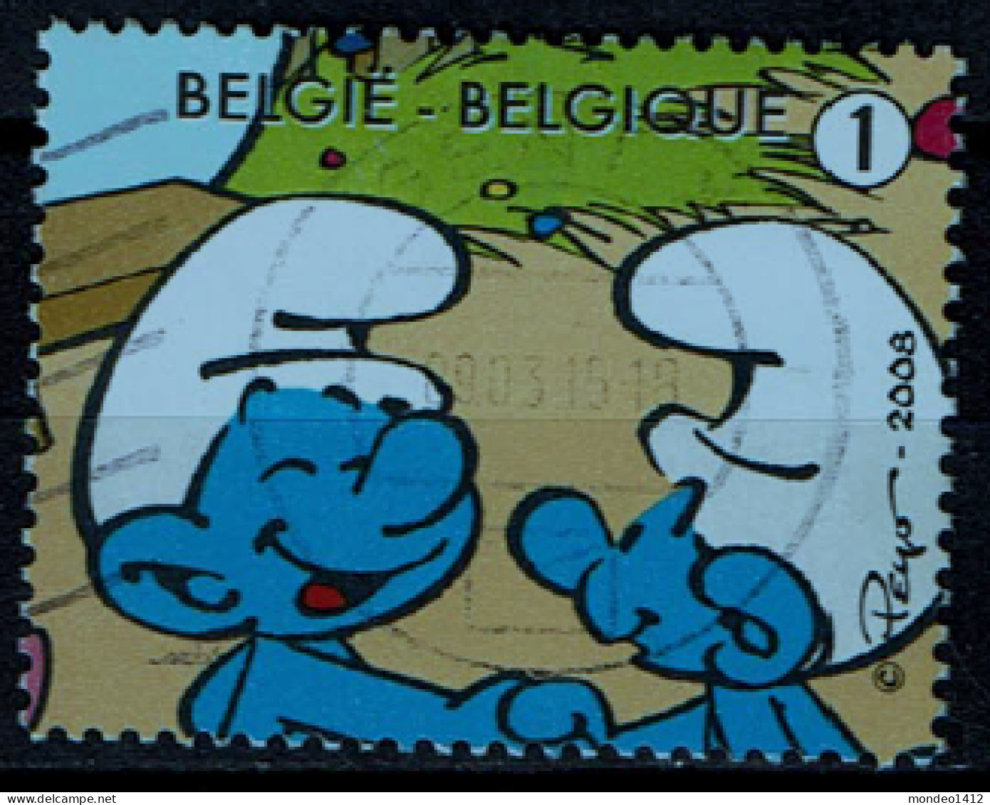 België OBP 3810 - The Anniversary Of The Smurfs - Gebraucht