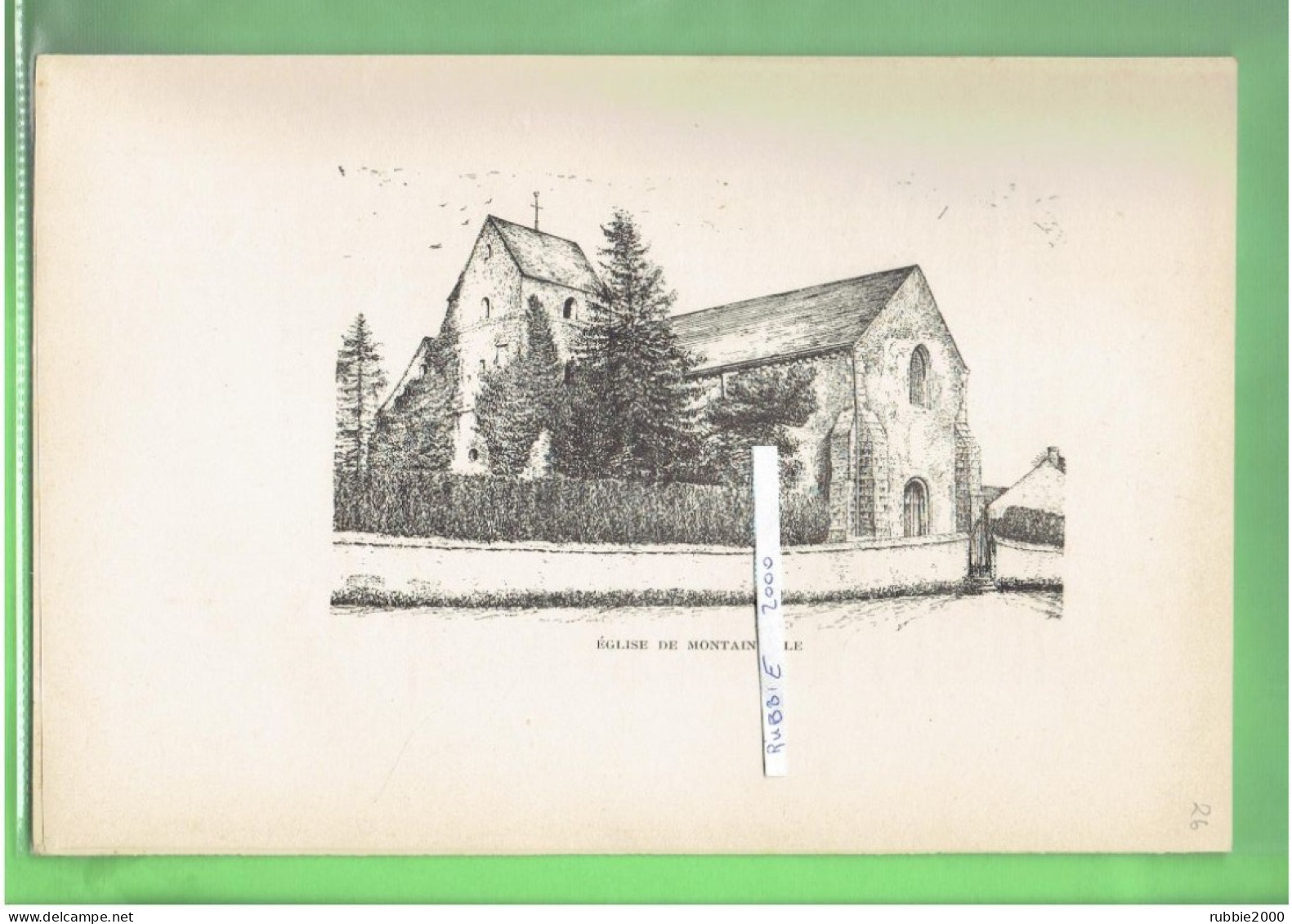 1897 EGLISE DE MONTAINVILLE COMMUNE DES VILLAGES VOVEENS EURE ET LOIR - Centre - Val De Loire