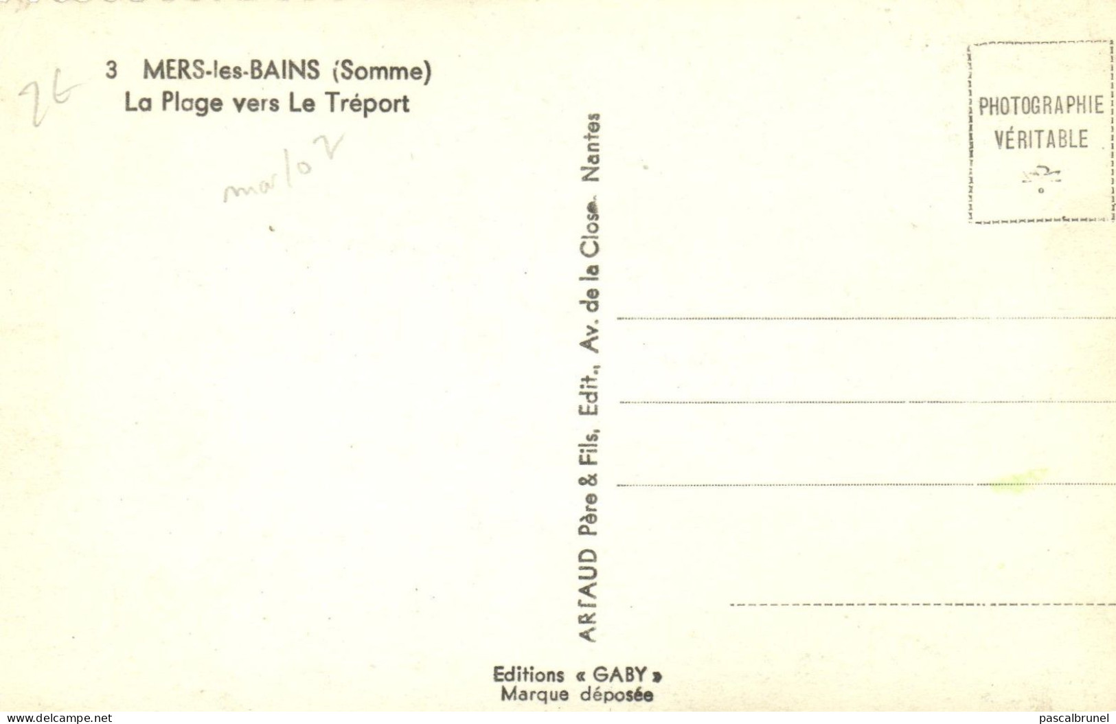 MERS LES BAINS - LA PLAGE VERS LE TREPORT - Mers Les Bains