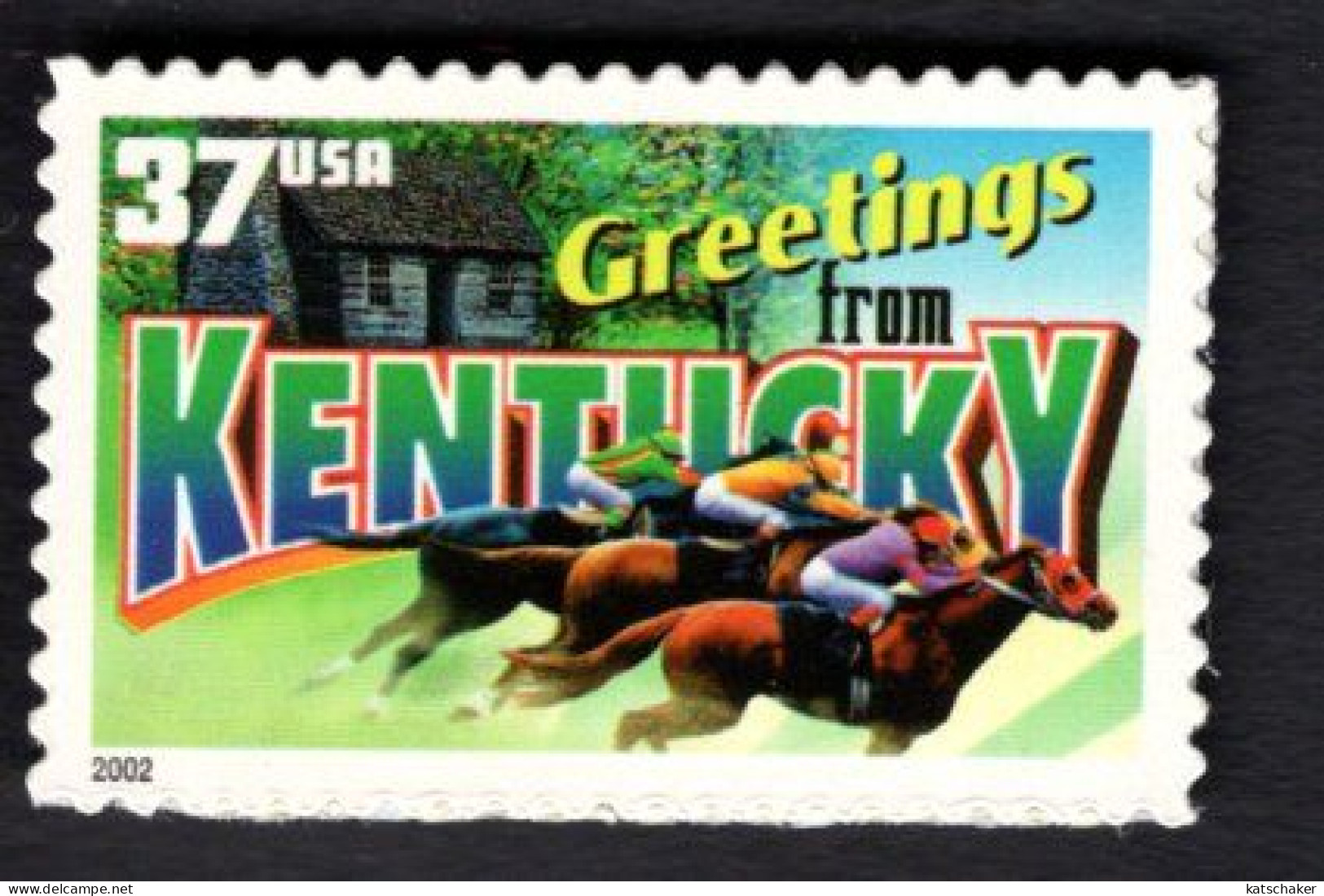 2017230461 2002  SCOTT 3712 (XX) POSTFRIS MINT NEVER HINGED - GREETINGS FROM AMERICA - KENTUCKY - Nuovi