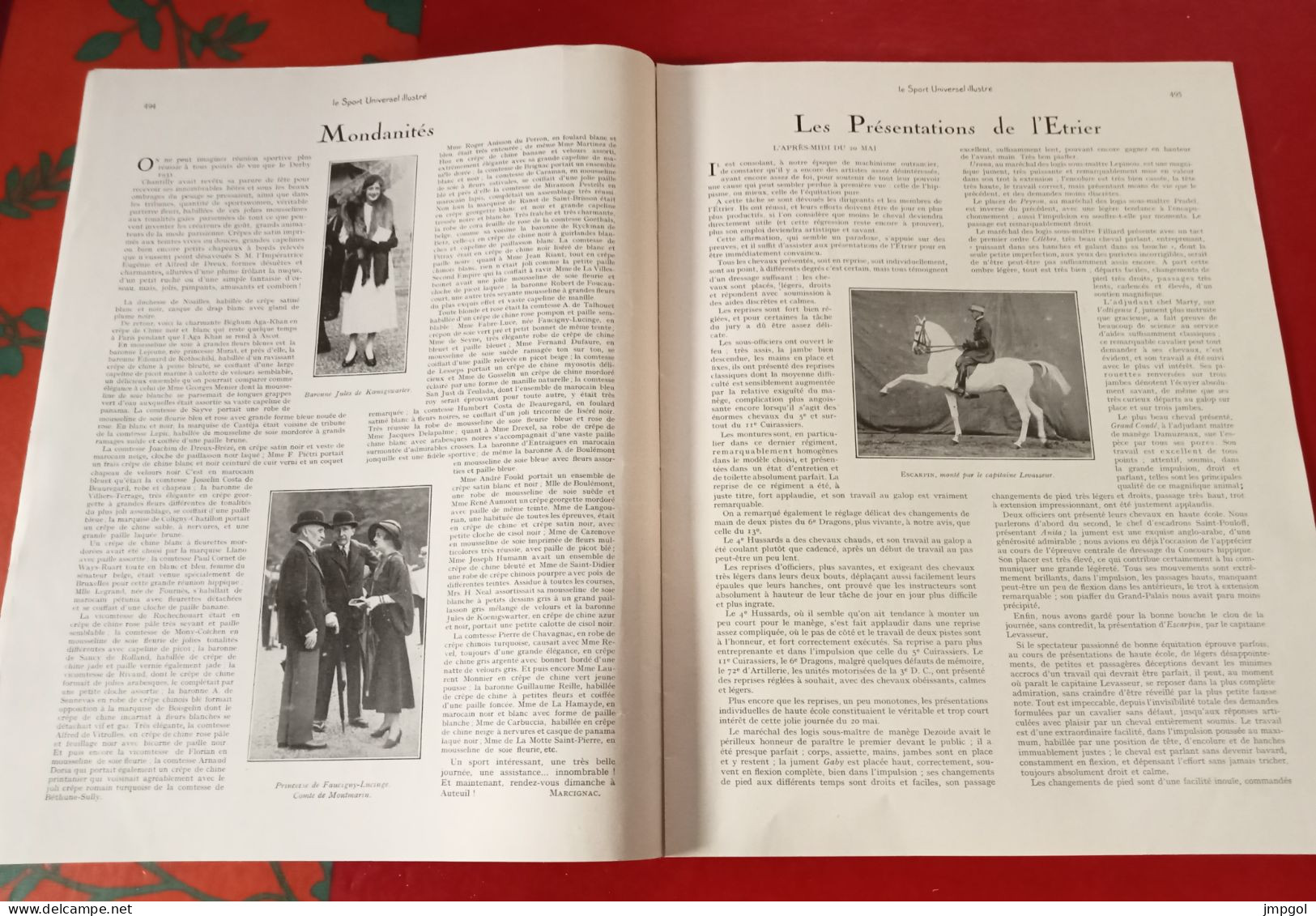 Sport Universel Illustré N°1477 Juin 1931 Présentation L'Etrier Chasse Chien Le Laïki Golf Deauville Avion Trait D'union - 1900 - 1949