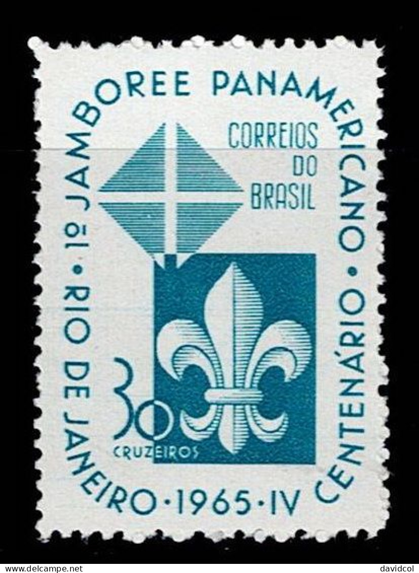 BRA-04- BRAZIL - 1965 - MNH -SCOUTS- 1ST PAN-AMERICAN BOY SCOUT JAMBOREE - Unused Stamps