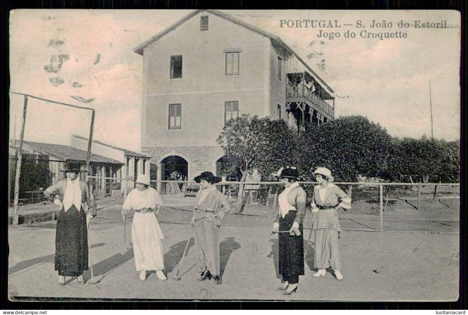 CASCAIS - SÃO JOÃO DO ESTORIL - DESPORTO - Jogo Do Croquette. (Editor Alberto Malva )  Carte Postale - Lisboa