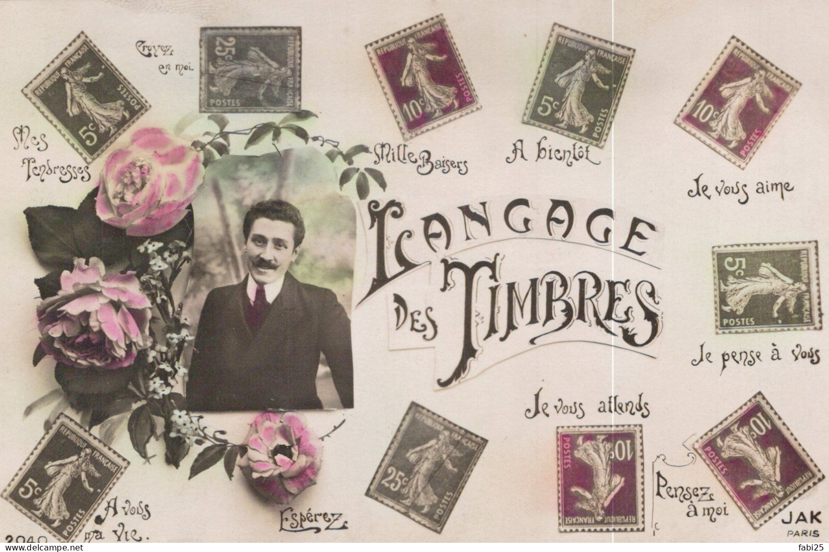 LANGAGE DES TIMBRES - Sellos (representaciones)