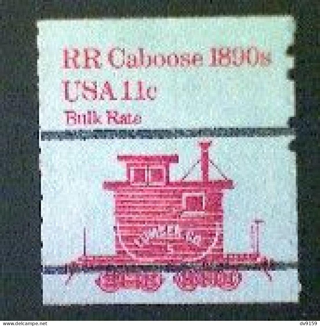 United States, Scott #1905a, Used(o), 1984 Coil, Transportation Series: Caboose Of 1890s, 11¢, Red - Oblitérés