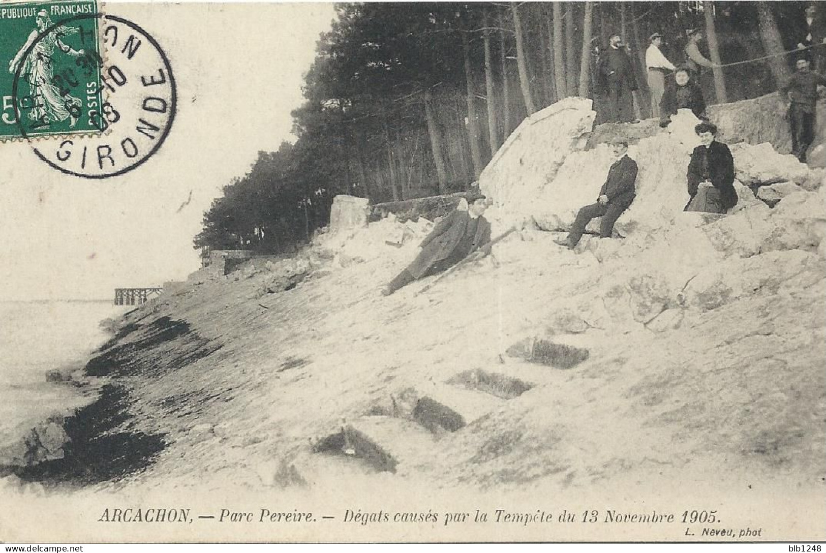 XX [33] Gironde > Arcachon Parc Pereire Degats Causés Par La Tempete Du 13 Novembre 1905 - Arcachon