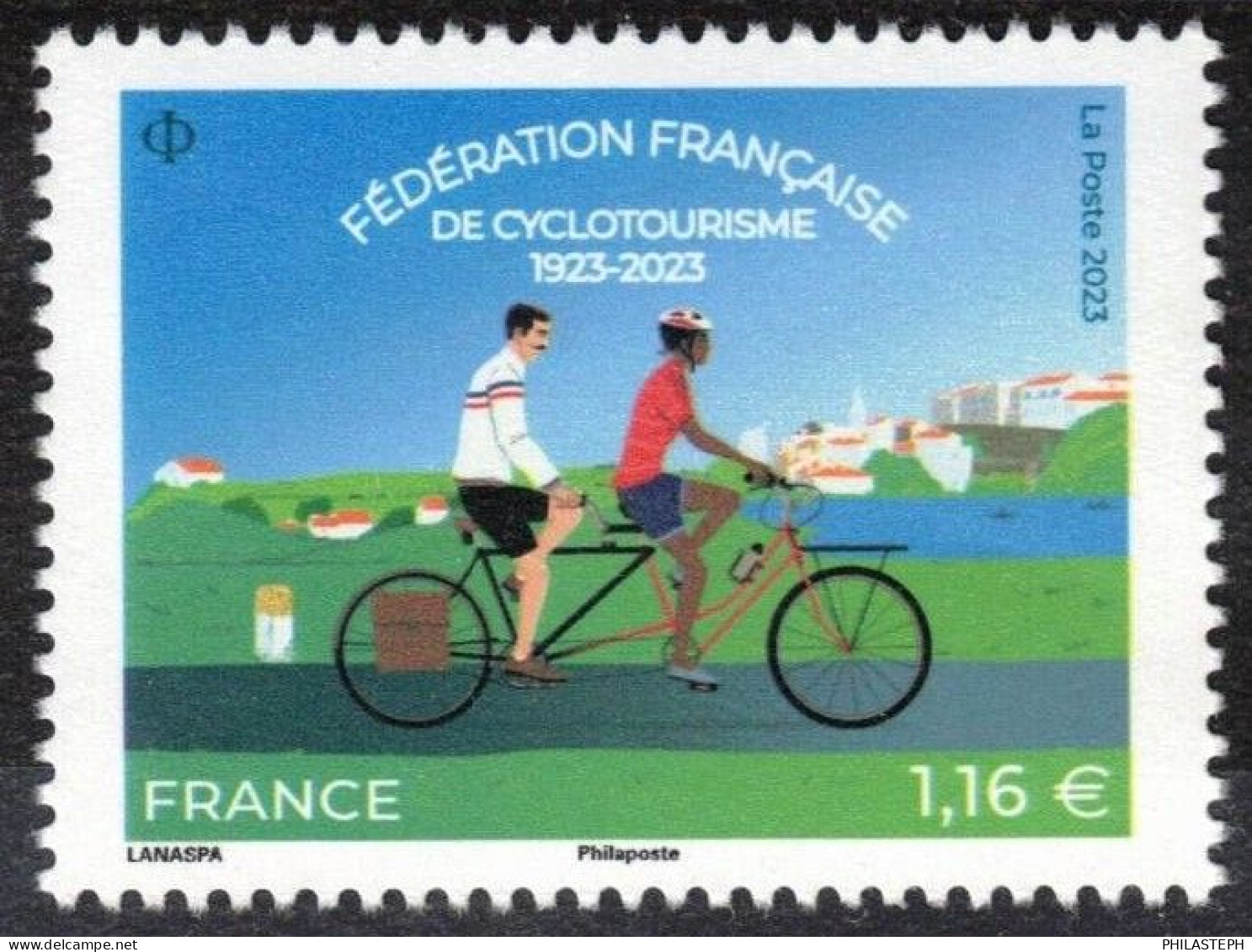 FRANCE 2023 - 100 Ans De La Fédération Française De Cyclotourisme - Neuf ** - Wielrennen