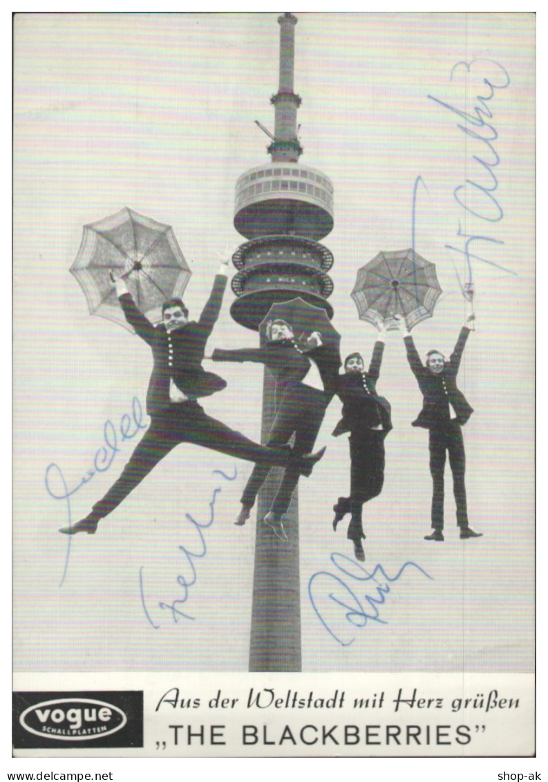 V6170/ The Blackberries  Beat- Popgruppe  Autogramm Autogrammkarte  60er Jahre - Autographs