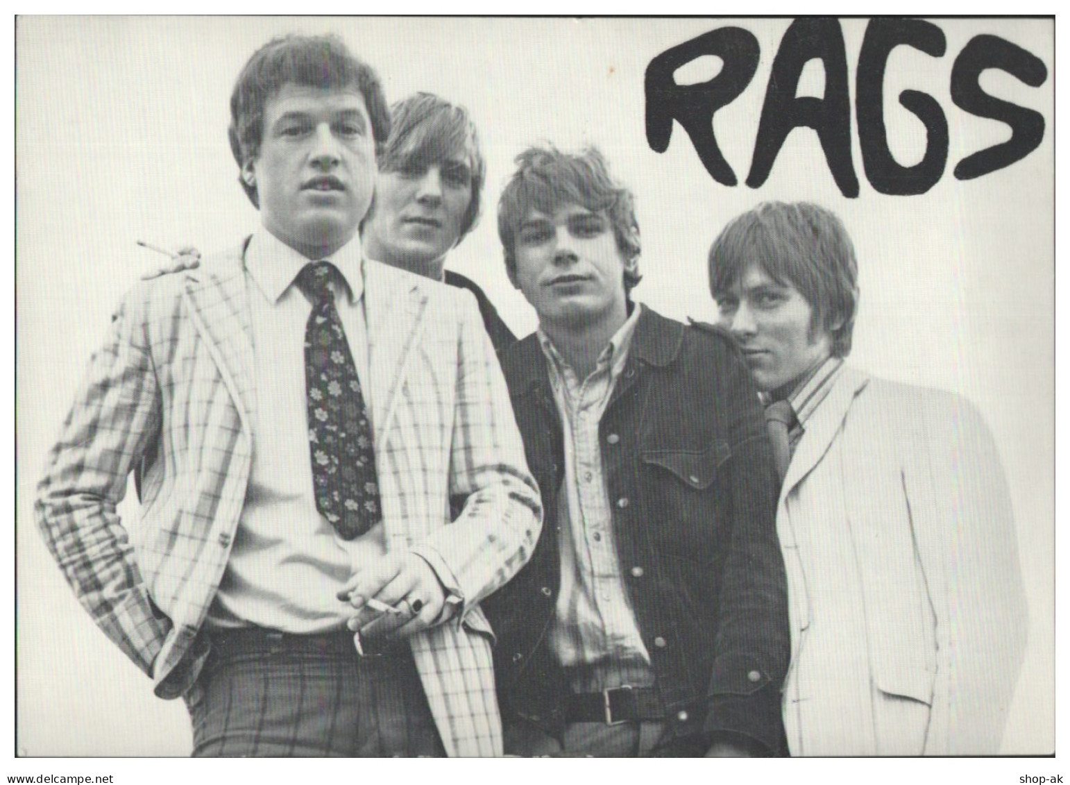 C6273/ The Rags Aus Herford Beatband Autogrammkarte 17 X 12,5 Cm 60er Jahre - Other & Unclassified