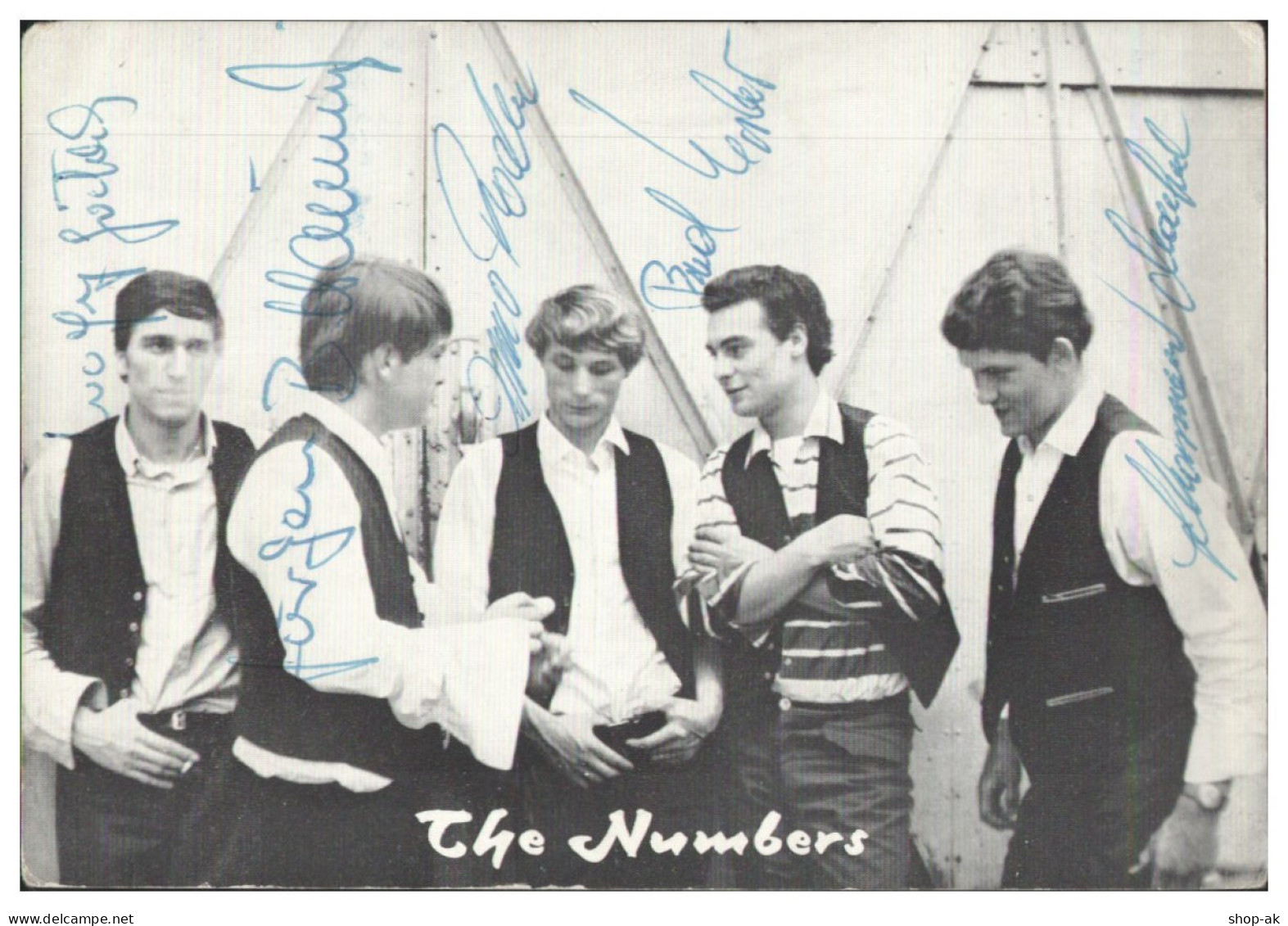 V6166/ The Numbers   Beat- Popgruppe  Autogramm Autogrammkarte  60er Jahre - Autógrafos