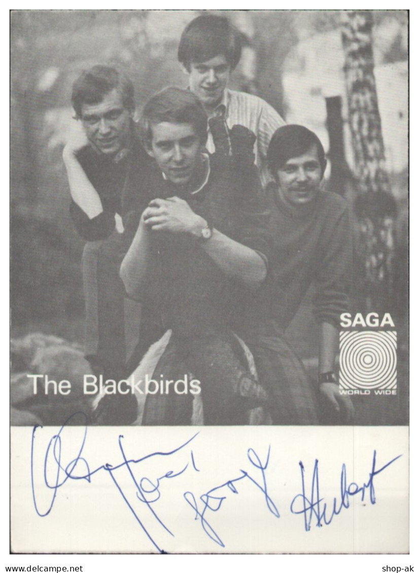 V6169/ The Blackbirds  Beat- Popgruppe  Autogramm Autogrammkarte  60er Jahre - Autografi