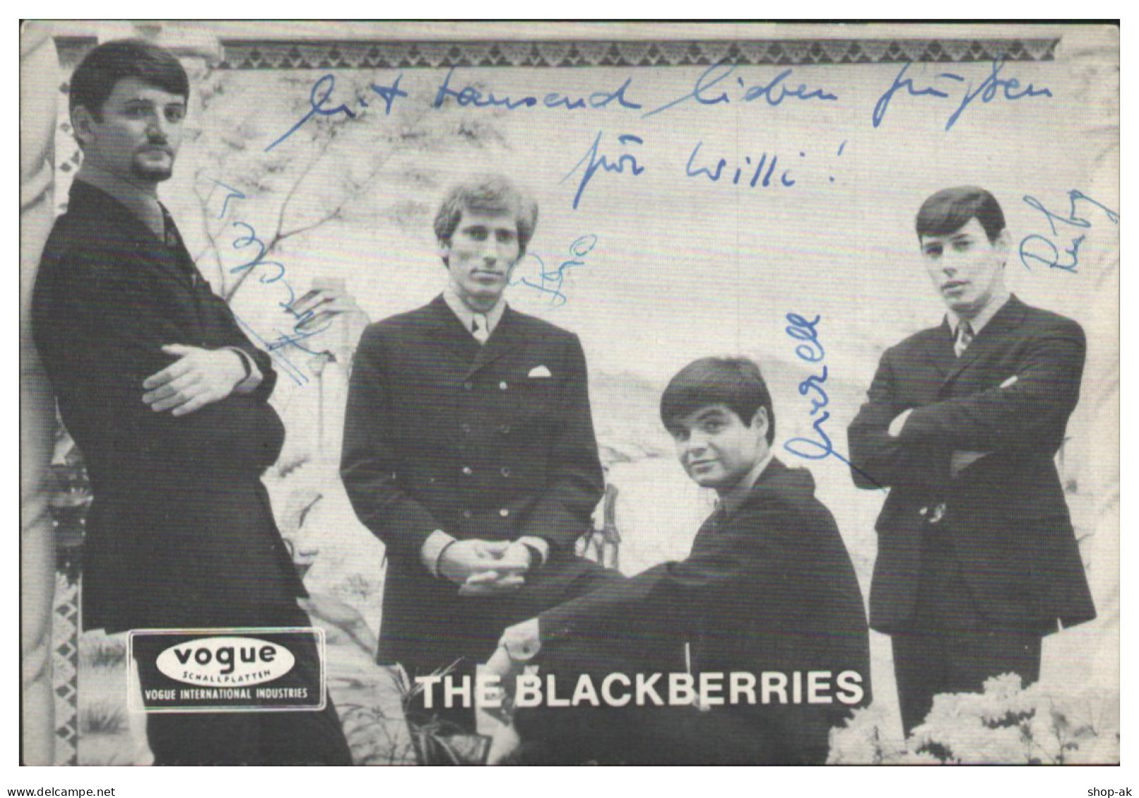 V6168/ The Blackberries   Beat- Popgruppe  Autogramm Autogrammkarte  60er Jahre - Autographes