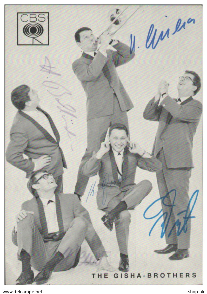 V6159/ The Gisha Brothers  Beat- Popband Autogramm Autogrammkarte  60er Jahre - Autógrafos