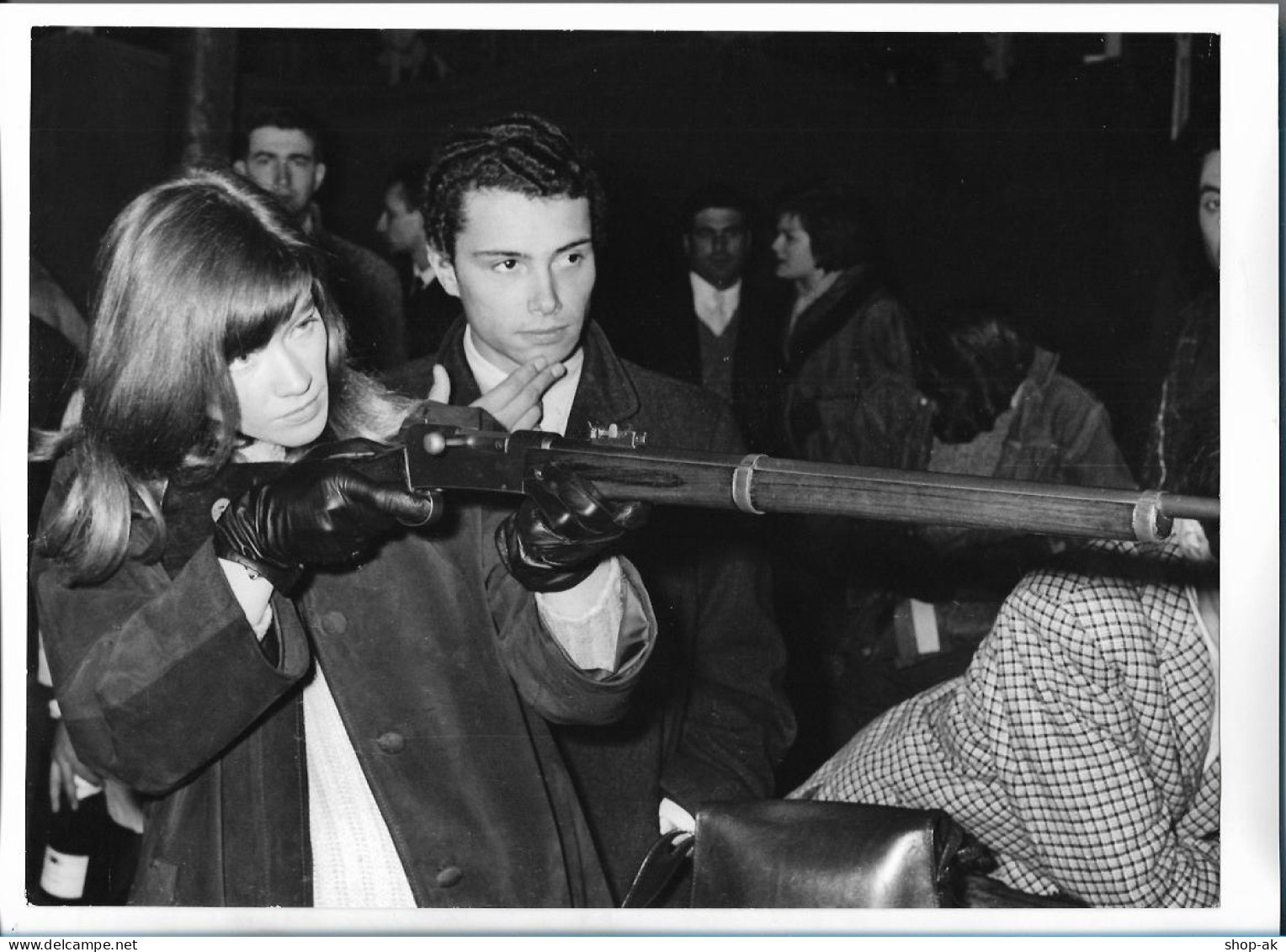 C6252/ Francoise Hardy Bei Schießen  Pressefoto Foto 27 X 20 Cm 1964 - Autres & Non Classés