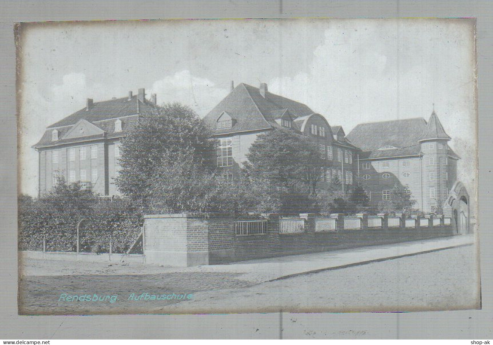 Neg1645/ Rendsburg Aufbauschule Altes Negativ 1940/50  - Rendsburg