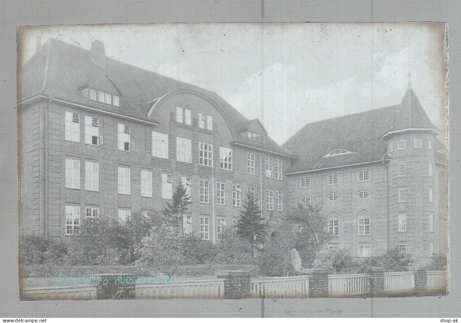 Neg1644/ Rendsburg Aufbauschule Altes Negativ 1940/50  - Rendsburg
