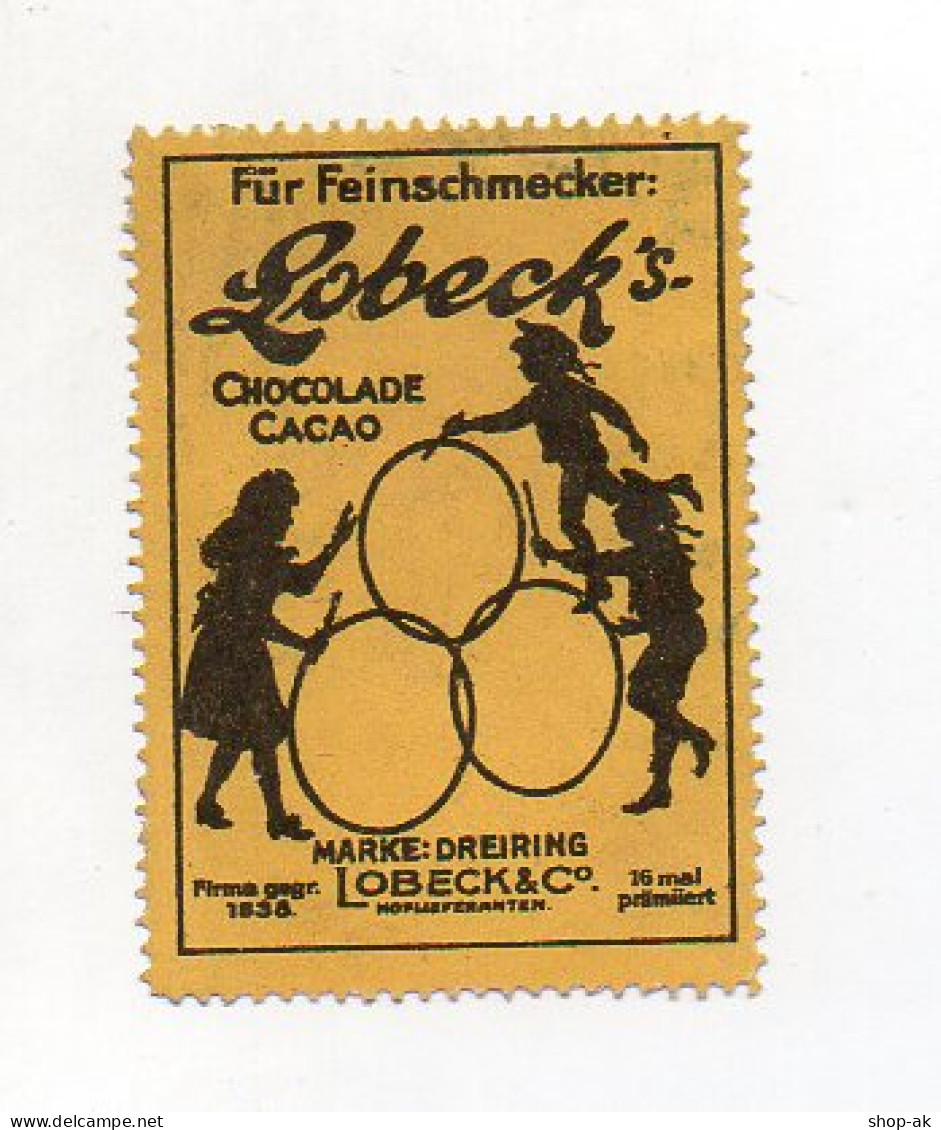 Y7336/ Reklamemarke Lobeck`s Chocolade Cacao, Ca.1912 - Advertising