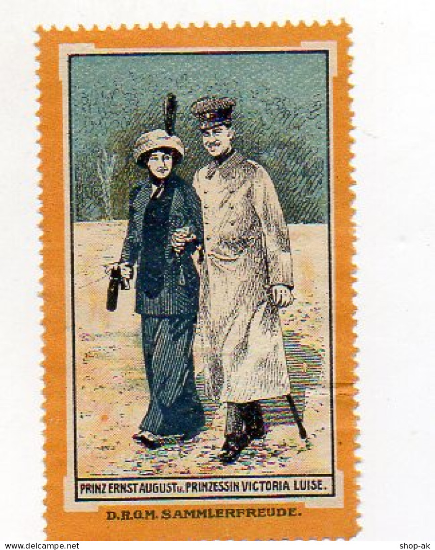 Y7315/ Reklamemarke Kronprinzenpaar, Ernst-August U. Victoria Luise Ca.1912 - Royal Families